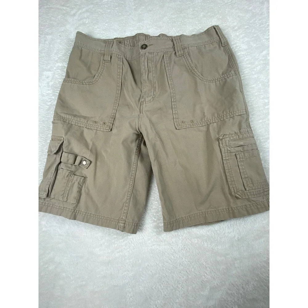 Sperry Top-Sider Cargo Shorts Men's Casual Outdoor Khaki Size 40